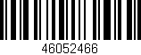 Código de barras (EAN, GTIN, SKU, ISBN): '46052466'