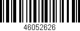 Código de barras (EAN, GTIN, SKU, ISBN): '46052626'