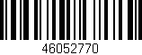 Código de barras (EAN, GTIN, SKU, ISBN): '46052770'