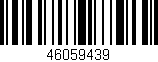 Código de barras (EAN, GTIN, SKU, ISBN): '46059439'