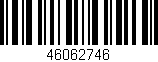 Código de barras (EAN, GTIN, SKU, ISBN): '46062746'