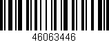 Código de barras (EAN, GTIN, SKU, ISBN): '46063446'