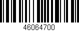 Código de barras (EAN, GTIN, SKU, ISBN): '46064700'