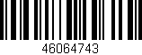 Código de barras (EAN, GTIN, SKU, ISBN): '46064743'