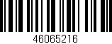 Código de barras (EAN, GTIN, SKU, ISBN): '46065216'