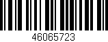 Código de barras (EAN, GTIN, SKU, ISBN): '46065723'