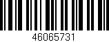 Código de barras (EAN, GTIN, SKU, ISBN): '46065731'
