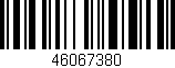 Código de barras (EAN, GTIN, SKU, ISBN): '46067380'