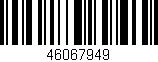 Código de barras (EAN, GTIN, SKU, ISBN): '46067949'