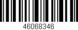 Código de barras (EAN, GTIN, SKU, ISBN): '46068346'