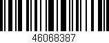 Código de barras (EAN, GTIN, SKU, ISBN): '46068387'