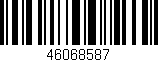 Código de barras (EAN, GTIN, SKU, ISBN): '46068587'