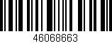 Código de barras (EAN, GTIN, SKU, ISBN): '46068663'