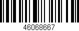 Código de barras (EAN, GTIN, SKU, ISBN): '46068667'