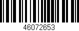 Código de barras (EAN, GTIN, SKU, ISBN): '46072653'
