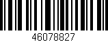 Código de barras (EAN, GTIN, SKU, ISBN): '46078827'