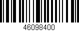 Código de barras (EAN, GTIN, SKU, ISBN): '46098400'