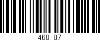 Código de barras (EAN, GTIN, SKU, ISBN): '460/07'
