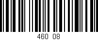 Código de barras (EAN, GTIN, SKU, ISBN): '460/08'