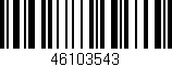 Código de barras (EAN, GTIN, SKU, ISBN): '46103543'