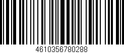Código de barras (EAN, GTIN, SKU, ISBN): '4610356780288'