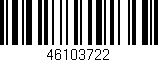 Código de barras (EAN, GTIN, SKU, ISBN): '46103722'
