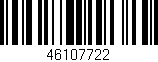 Código de barras (EAN, GTIN, SKU, ISBN): '46107722'