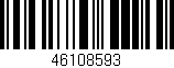 Código de barras (EAN, GTIN, SKU, ISBN): '46108593'
