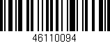 Código de barras (EAN, GTIN, SKU, ISBN): '46110094'