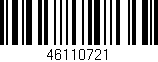 Código de barras (EAN, GTIN, SKU, ISBN): '46110721'