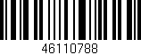 Código de barras (EAN, GTIN, SKU, ISBN): '46110788'