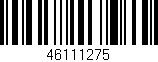 Código de barras (EAN, GTIN, SKU, ISBN): '46111275'