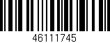 Código de barras (EAN, GTIN, SKU, ISBN): '46111745'