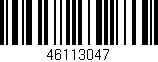 Código de barras (EAN, GTIN, SKU, ISBN): '46113047'