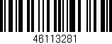 Código de barras (EAN, GTIN, SKU, ISBN): '46113281'