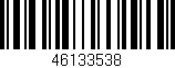 Código de barras (EAN, GTIN, SKU, ISBN): '46133538'