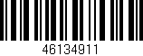 Código de barras (EAN, GTIN, SKU, ISBN): '46134911'