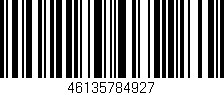Código de barras (EAN, GTIN, SKU, ISBN): '46135784927'