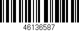 Código de barras (EAN, GTIN, SKU, ISBN): '46136587'