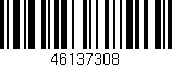 Código de barras (EAN, GTIN, SKU, ISBN): '46137308'