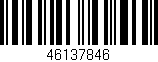 Código de barras (EAN, GTIN, SKU, ISBN): '46137846'