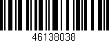 Código de barras (EAN, GTIN, SKU, ISBN): '46138038'