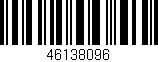 Código de barras (EAN, GTIN, SKU, ISBN): '46138096'