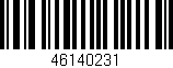 Código de barras (EAN, GTIN, SKU, ISBN): '46140231'