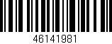 Código de barras (EAN, GTIN, SKU, ISBN): '46141981'
