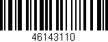 Código de barras (EAN, GTIN, SKU, ISBN): '46143110'