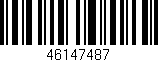 Código de barras (EAN, GTIN, SKU, ISBN): '46147487'
