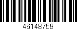 Código de barras (EAN, GTIN, SKU, ISBN): '46148759'