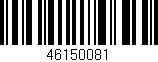 Código de barras (EAN, GTIN, SKU, ISBN): '46150081'