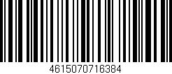 Código de barras (EAN, GTIN, SKU, ISBN): '4615070716384'